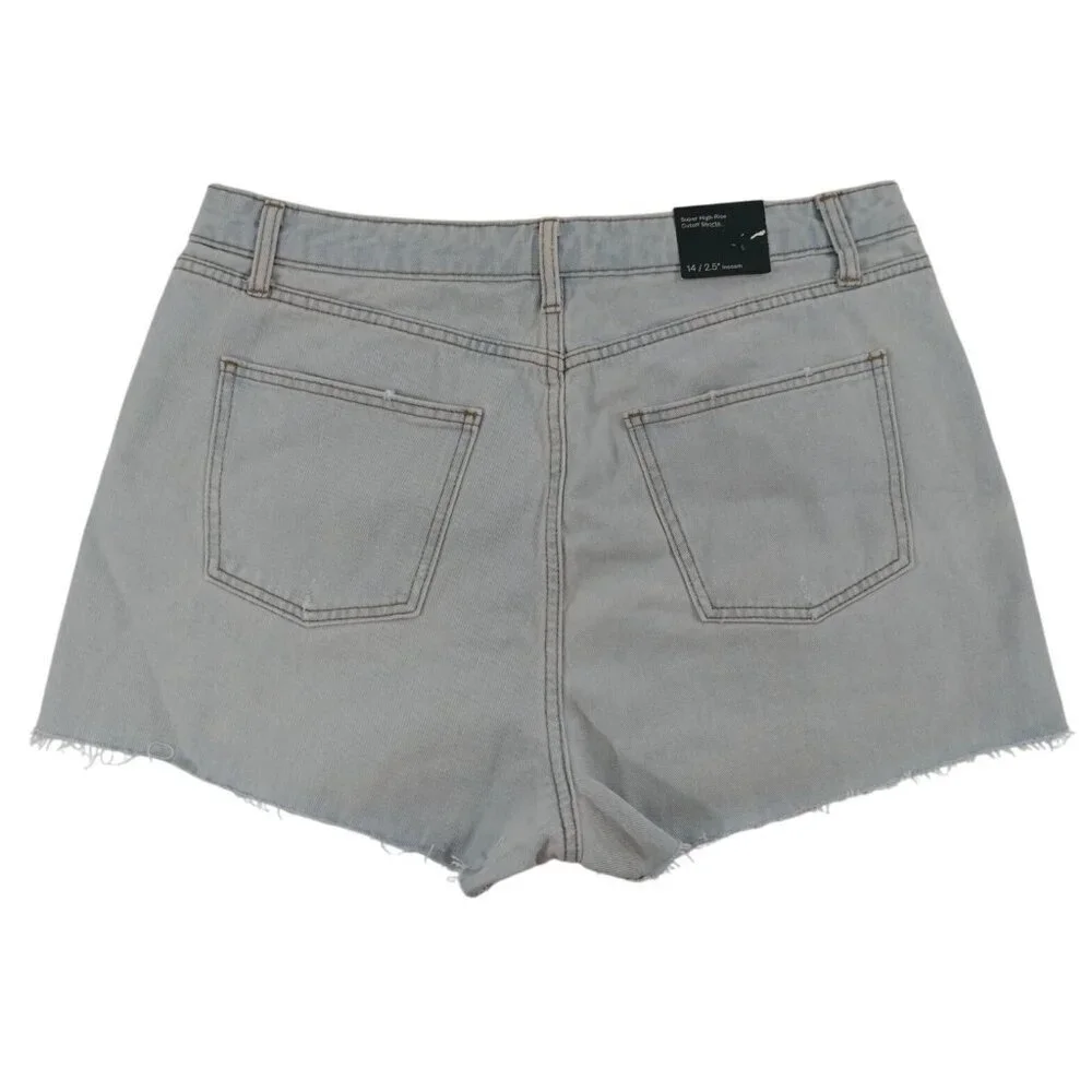 Wild Fable Womens Light Wash Denim Shorts Size 14 NWT Casual Summer.